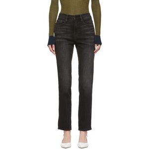 Frame Denim Women's High Rise Black Jeans
SYLVIE SLENDER STRAIGHT